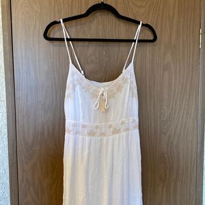 White Long Tank Top Dress M